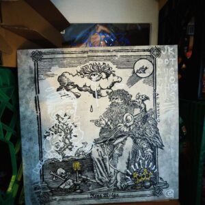 KING MIDAS clear vinyl — signed jacket with original art